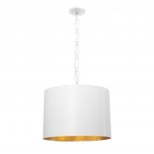 Crystorama 8686-MT-GA - Brian Patrick Flynn for Crystorama Alston 6 Light Matte White + Antique Gold Chandelier