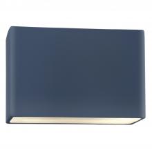 Justice Design Group CER-5640W-MID-LED1-1000 - Small ADA Rectangle (Outdoor) LED Wall Sconce - Closed Top
