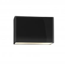 Justice Design Group CER-5650-BLK - Large ADA Wide Rectangle - Closed Top