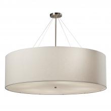 Justice Design Group FAB-9597-WHTE-NCKL - Classic 48" Drum Pendant