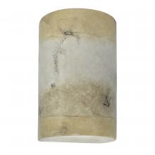 Justice Design Group CER-1260W-TRAG-LED1-1000 - Large Cylinder - Closed Top (Outdoor) - LED