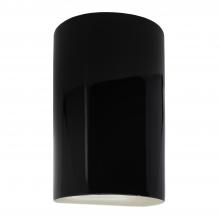 Justice Design Group CER-1265W-BKMT-LED1-1000 - Large LED Cylinder - Open Top & Bottom (Outdoor)