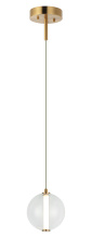Matteo Lighting C69601AGCL - Belange Aged Gold Brass Pendant