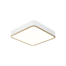 Matteo Lighting M10545WHAG - Ainslay White + Aged Gold Brass Ceiling Mount