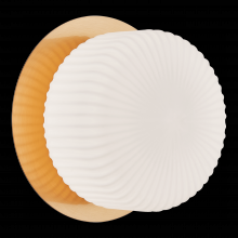 Matteo Lighting S01301AGOP - Knobbel Aged Gold Brass Wall Sconce