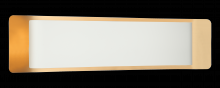 Matteo Lighting S10524WHAG - Kumilo White + Aged Gold Brass Wall Sconce