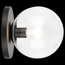 Matteo Lighting WX06011BKCL - Cosmo Black Wall Sconce / Ceiling Mount