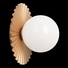 Matteo Lighting WX83101MGOP - Modern Ruff Matte Gold Wall Sconce / Ceiling Mount