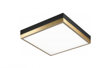 Matteo Lighting M11411BKAG - Tux Black + Aged Gold Brass Flush Mounts