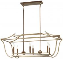 Minka Metropolitan N6556-690 - MAGNOLIA MANOR - 6 LIGHT ISLAND