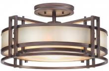 Minka Metropolitan N6964-1-267B - UNDERSCORE - 3 LIGHT SEMI FLUSH