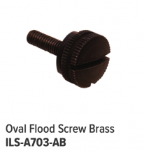 GML ILS-A703-AB OVAL FLOOD SCREW BRASS