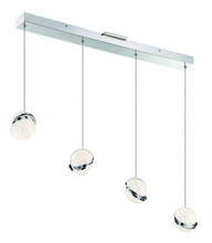 Minka George Kovacs P1444-077-L - SILVER SLICE - 4 LIGHT LED PENDANT